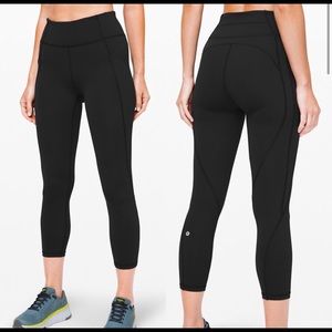 Lululemon time to sweat crop 23” size 12